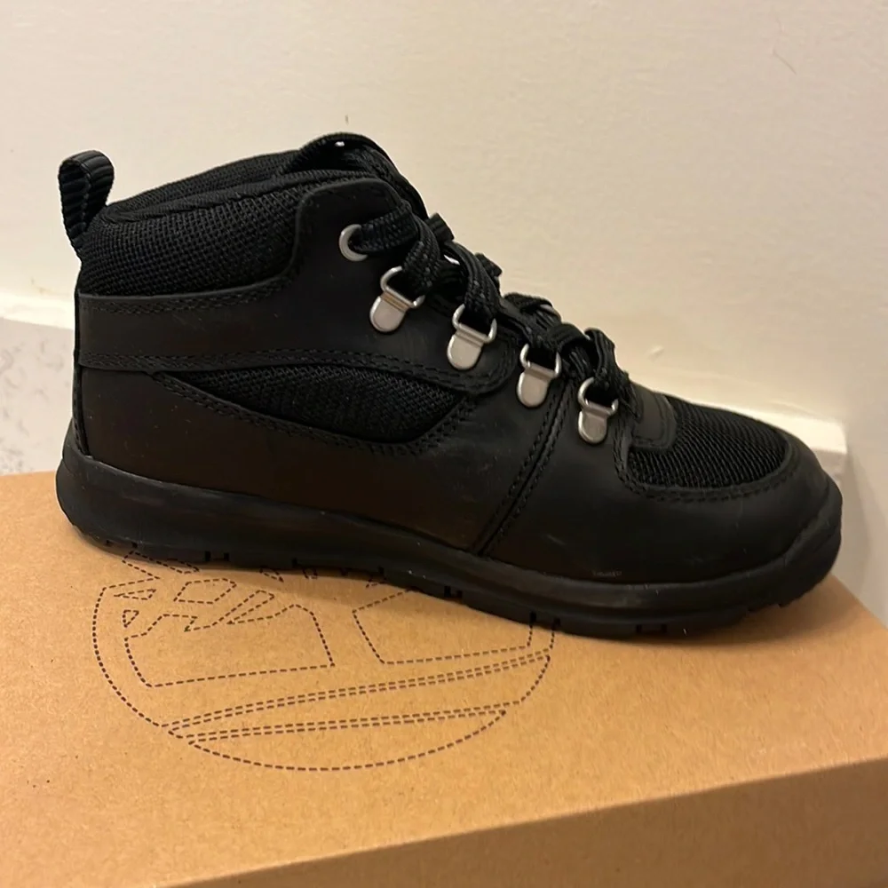 Timberland GT Scramble Mid 3588R Boots Toddlers Boys Girls Size 12 new black